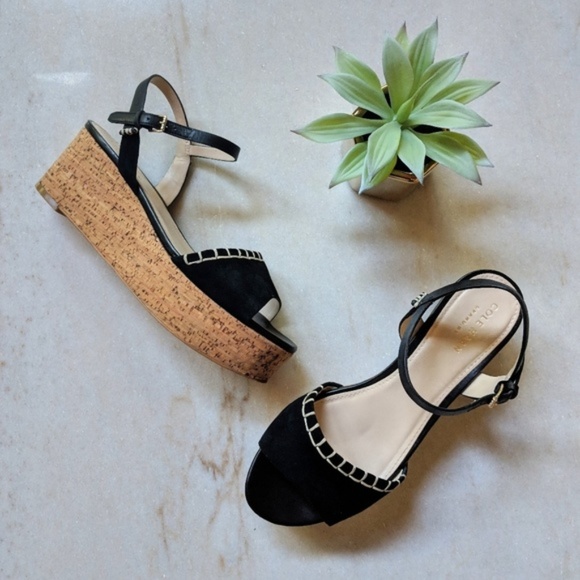 Cole Haan Shoes - Cole Haan Black "Steffi" Wedge Sandal